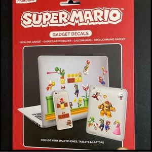 Nintendo Super Mario Gadget Decals Removable Stickers for Phones Tablets…
